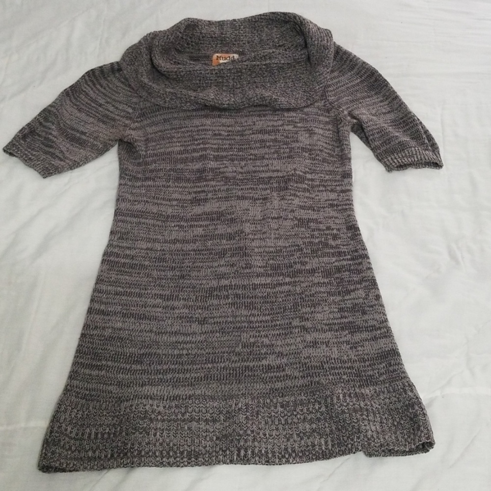 MUDD Women's Short Sleeve Long Sweater Size L